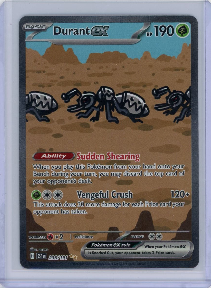 Durant ex Pokémon Surging Sparks Special Illustration Rare #236/191