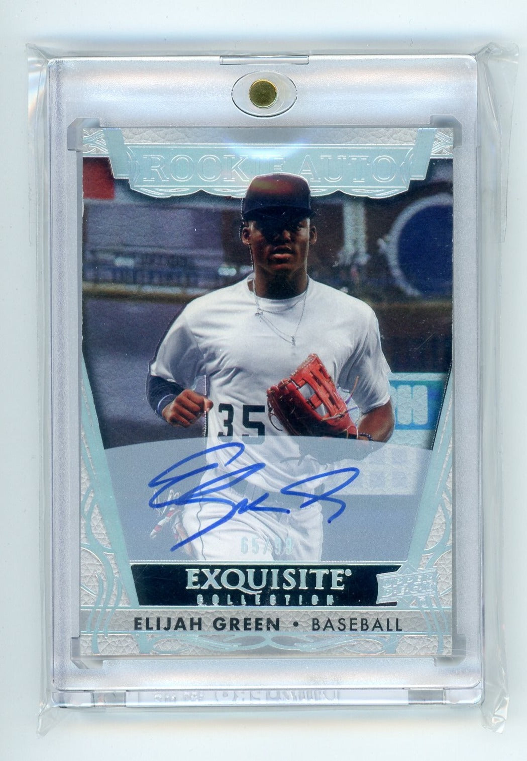 Elijah Green 2023 Upper Deck Goodwin Champions Exquisite autograph rookie card #'d 65/99