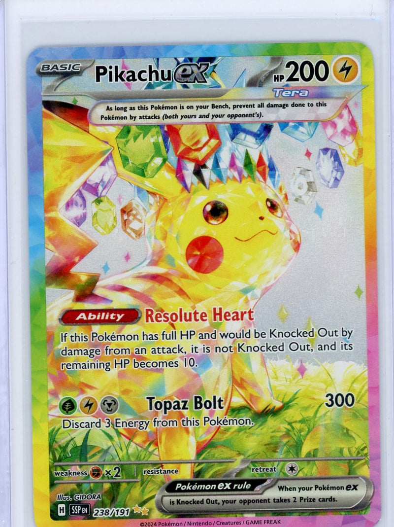 Pikachu ex Pokémon Surging Sparks Special Illustration Rare 