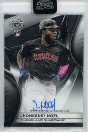 Jhonkensy Noel 2025 Topps Chrome Black Rookie Autograph