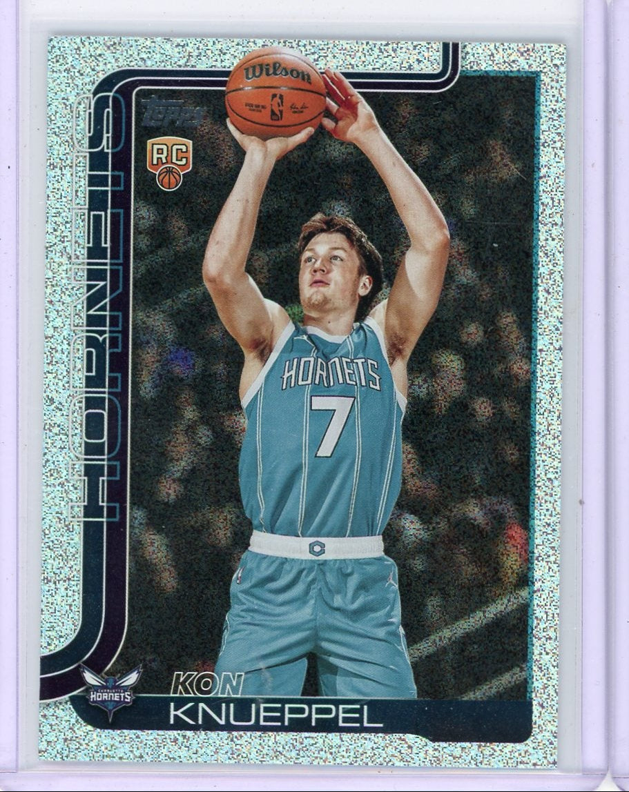 Kon Knueppel 2025-26 Topps Rookie Sand Glitter Foil #204