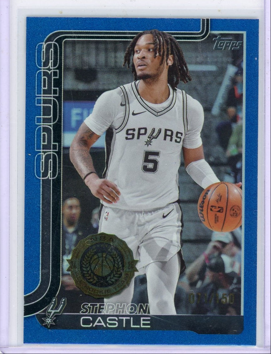 Stephon Castle 2025-26 Topps Blue Foil #'d 071/150