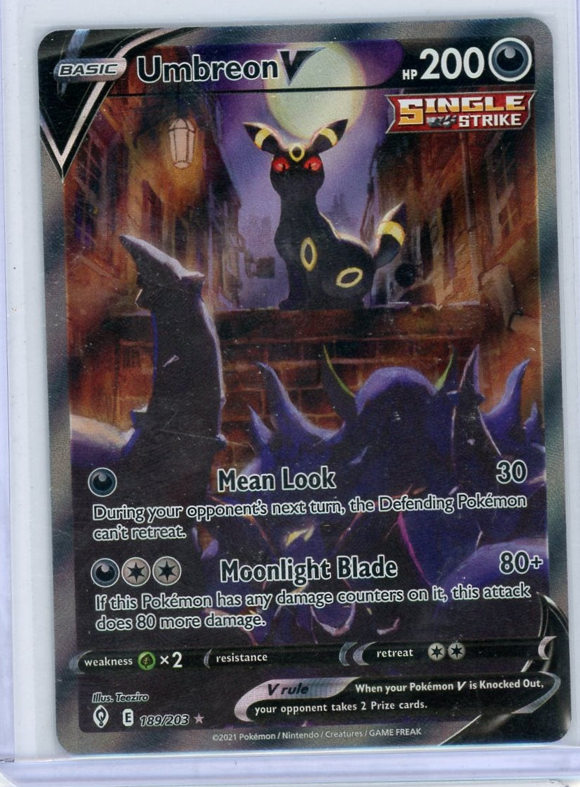Umbreon V Pokémon Evolving Skies Alternate Full Art #189/203