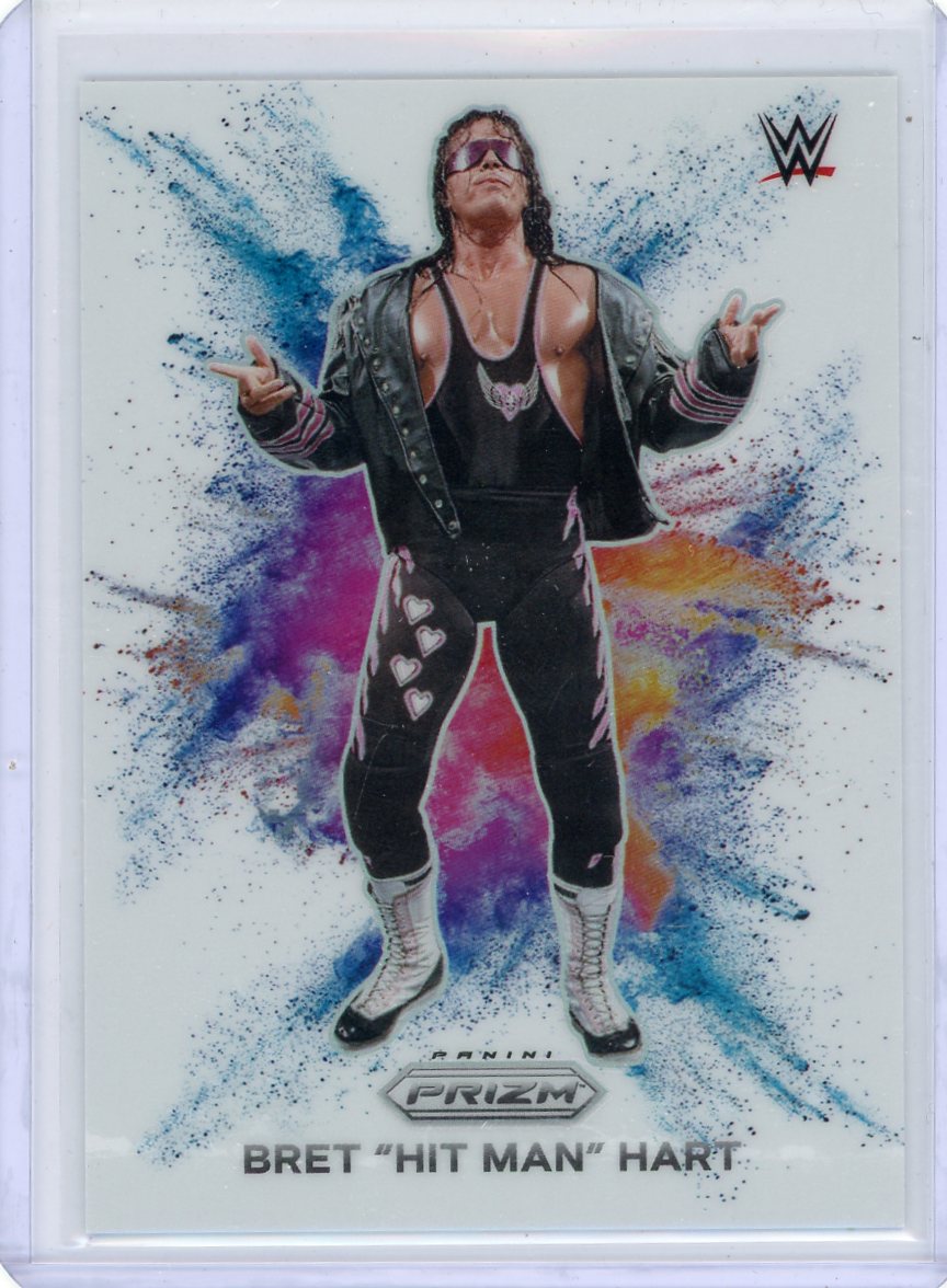 Bret "Hit Man" Hart 2024 Panini Prizm Color Blast SSP