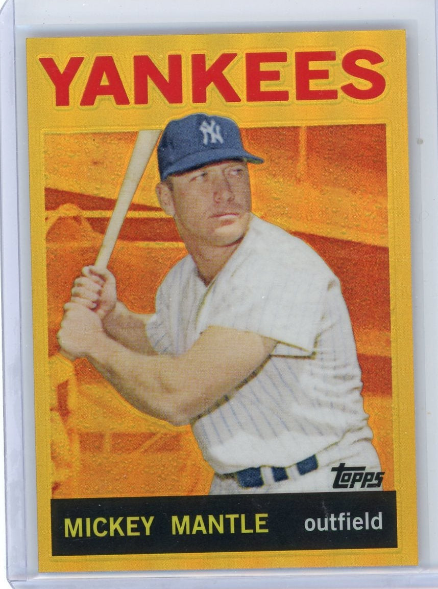Mickey Mantle 2012 Topps 1964 Reprint Gold Refractor