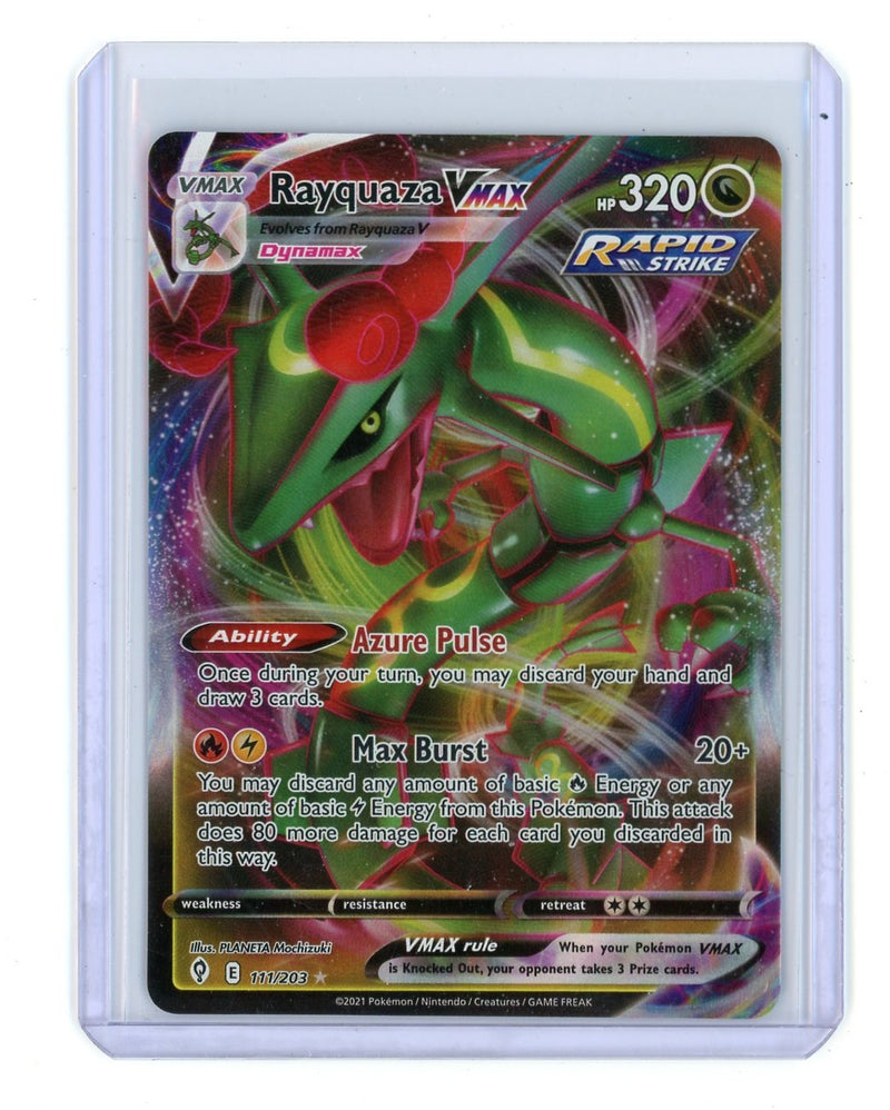 Rayquaza VMAX 2021 Pokémon rare holo 111/203
