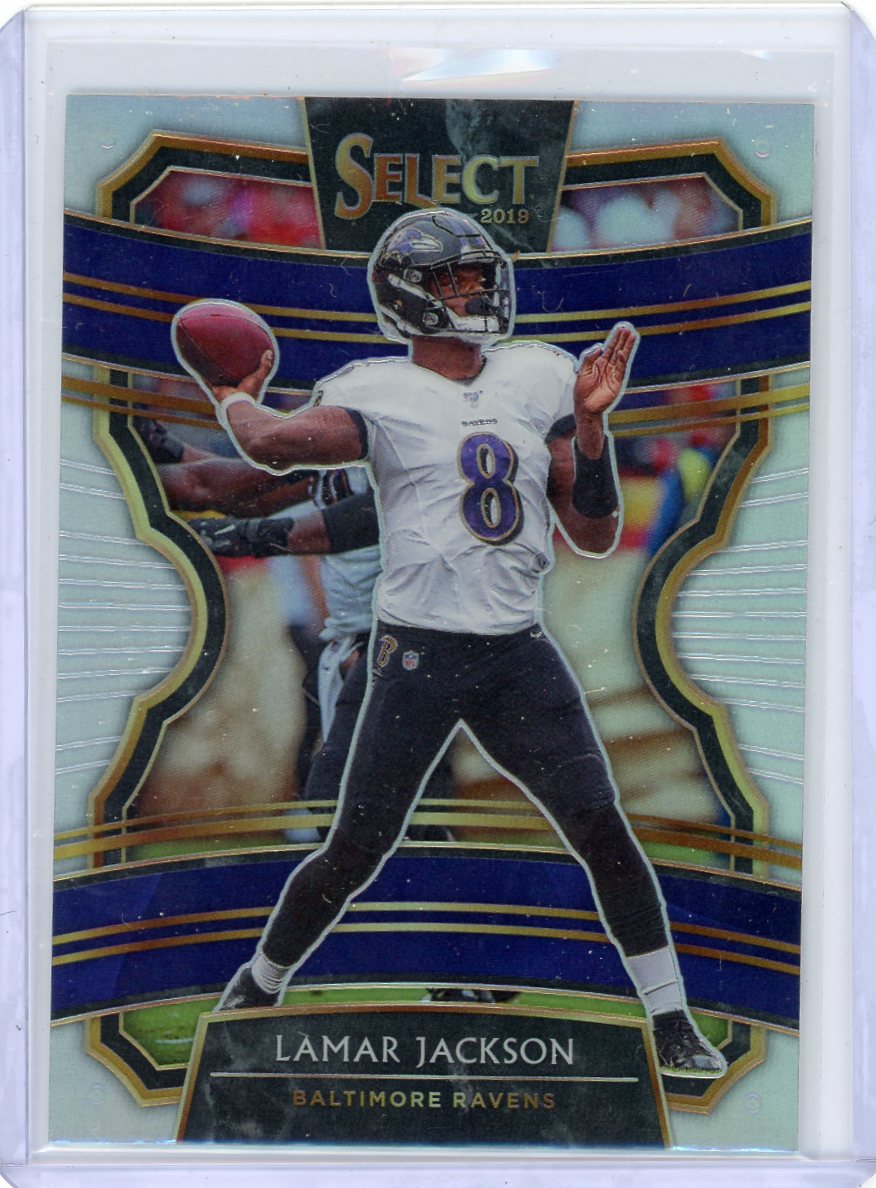 Lamar Jackson 2019 Panini Select Concourse Silver Prizm