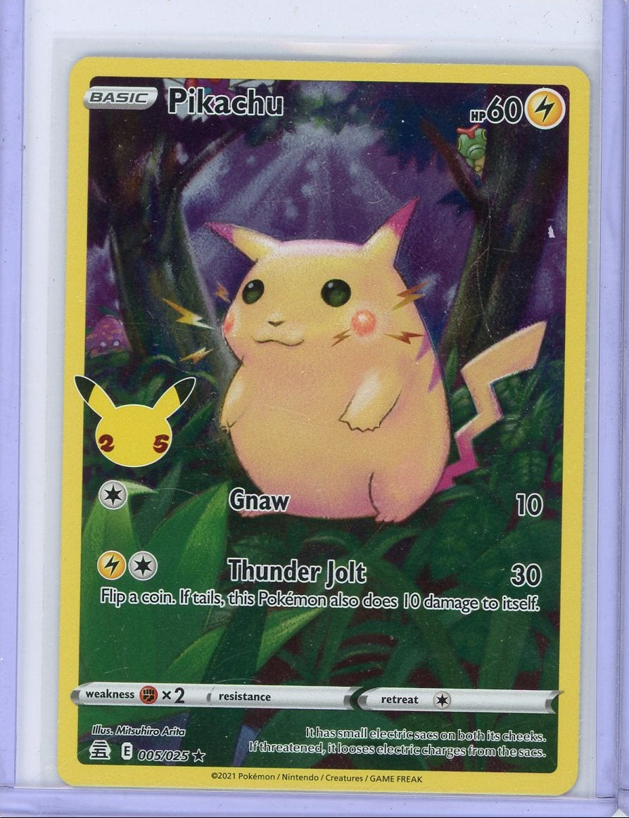Pikachu Pokémon Celebrations Full-Art #005/025