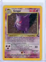 Gengar Pokémon Fossil Unlimited Holo Rare #5/62 LP