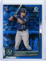 Cal Raleigh 2022 Bowman Chrome Sapphire Rookie