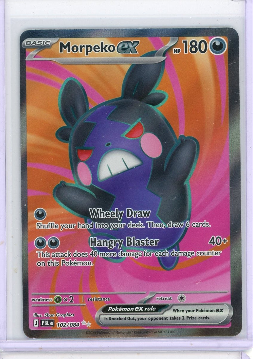 Morpeko ex Pokémon Pitch Black Full-Art #102/084