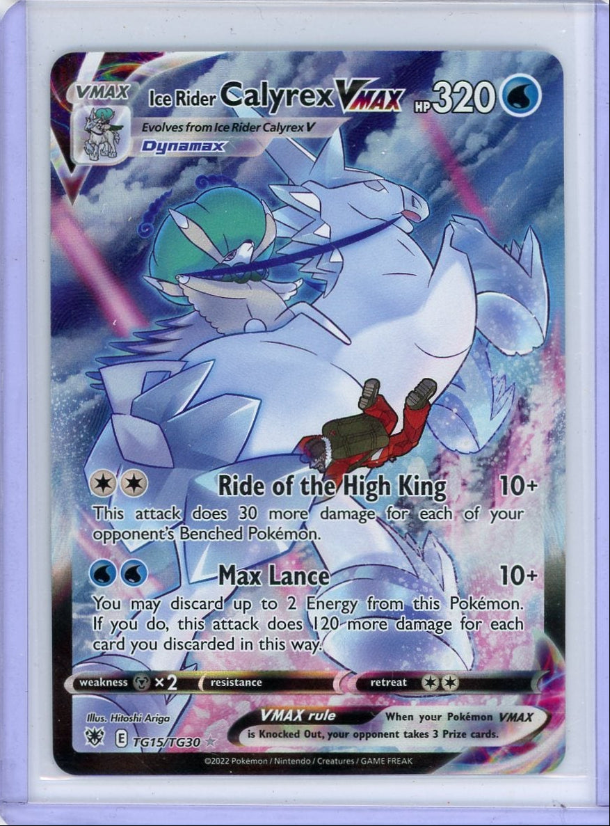 Ice Rider Calyrex Vmax Pokémon Astral Radiance Trainer Gallery #TG15/TG30