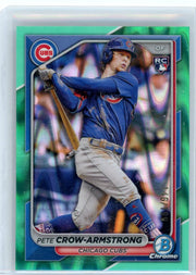 Pete Crow-Armstrong 2024 Bowman Chrome Aqua Raywave #'d 146/199