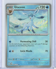 Glaceon Pokémon Prismatic Evolutions Master Ball Holo #025/131