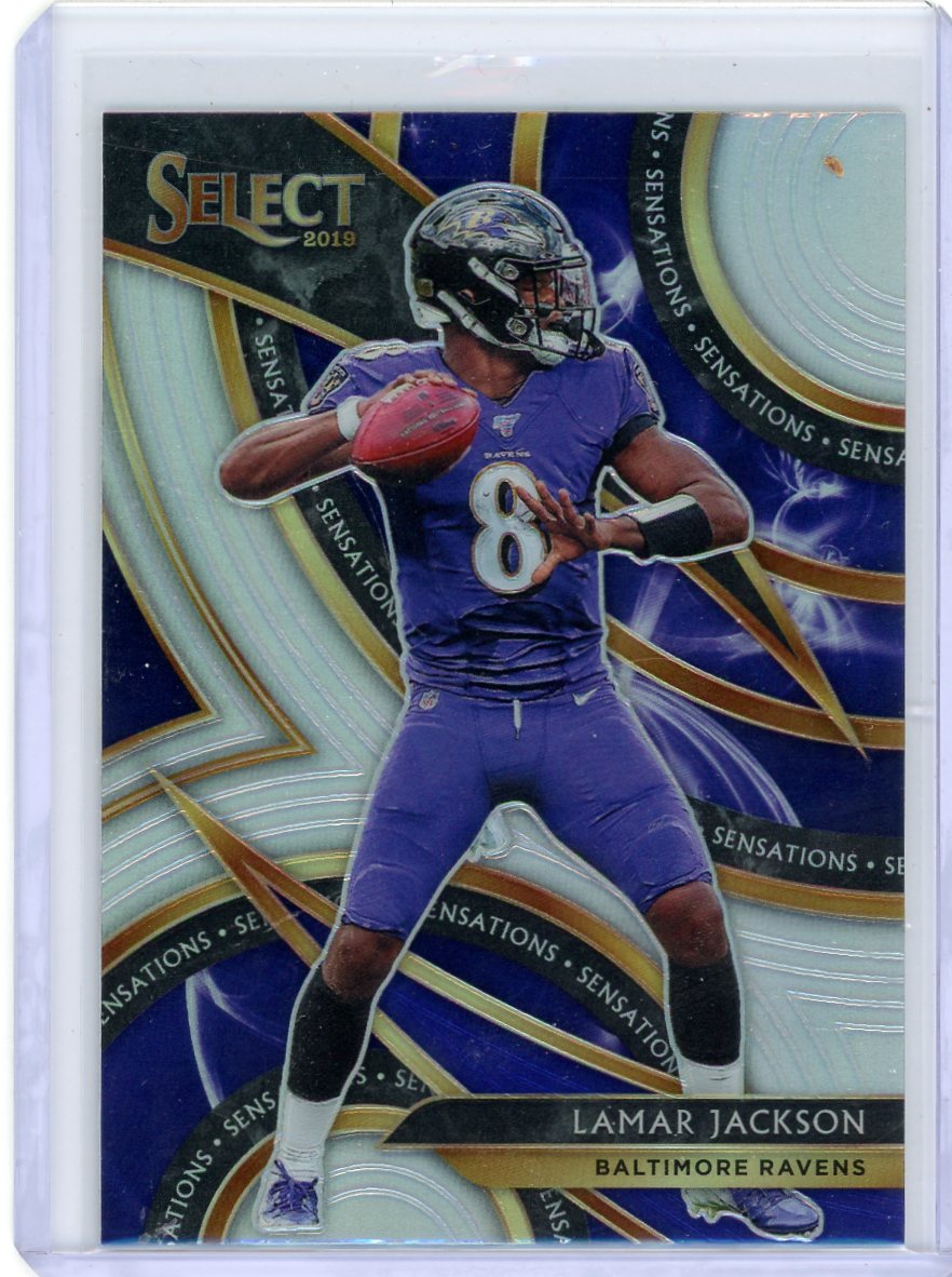 Lamar Jackson 2019 Panini Select Sensations Silver Prizm