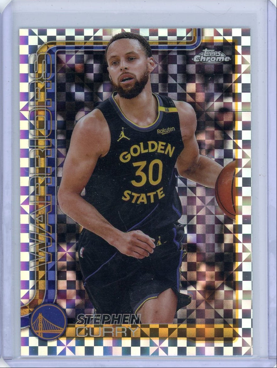 Stephen Curry 2025-26 Topps Chrome X-Fractor