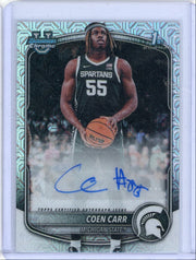 Coen Carr 2025-26 1st Bowman Chrome Mojo autograph