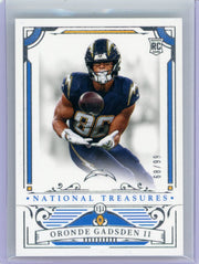 Oronde Gadsden II 2025 Panini National Treasures RC #'d 68/99