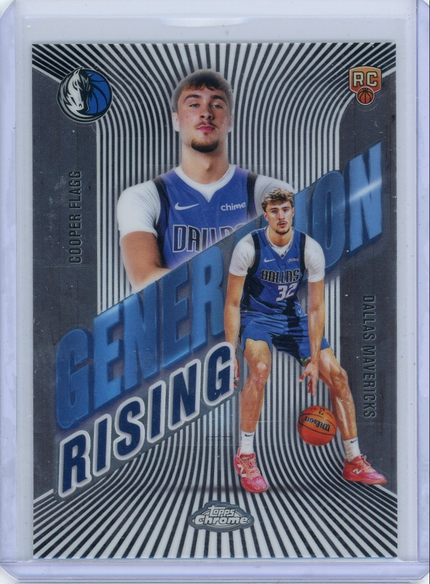 Cooper Flagg 2025-26 Topps Chrome Generation Rising rookie card