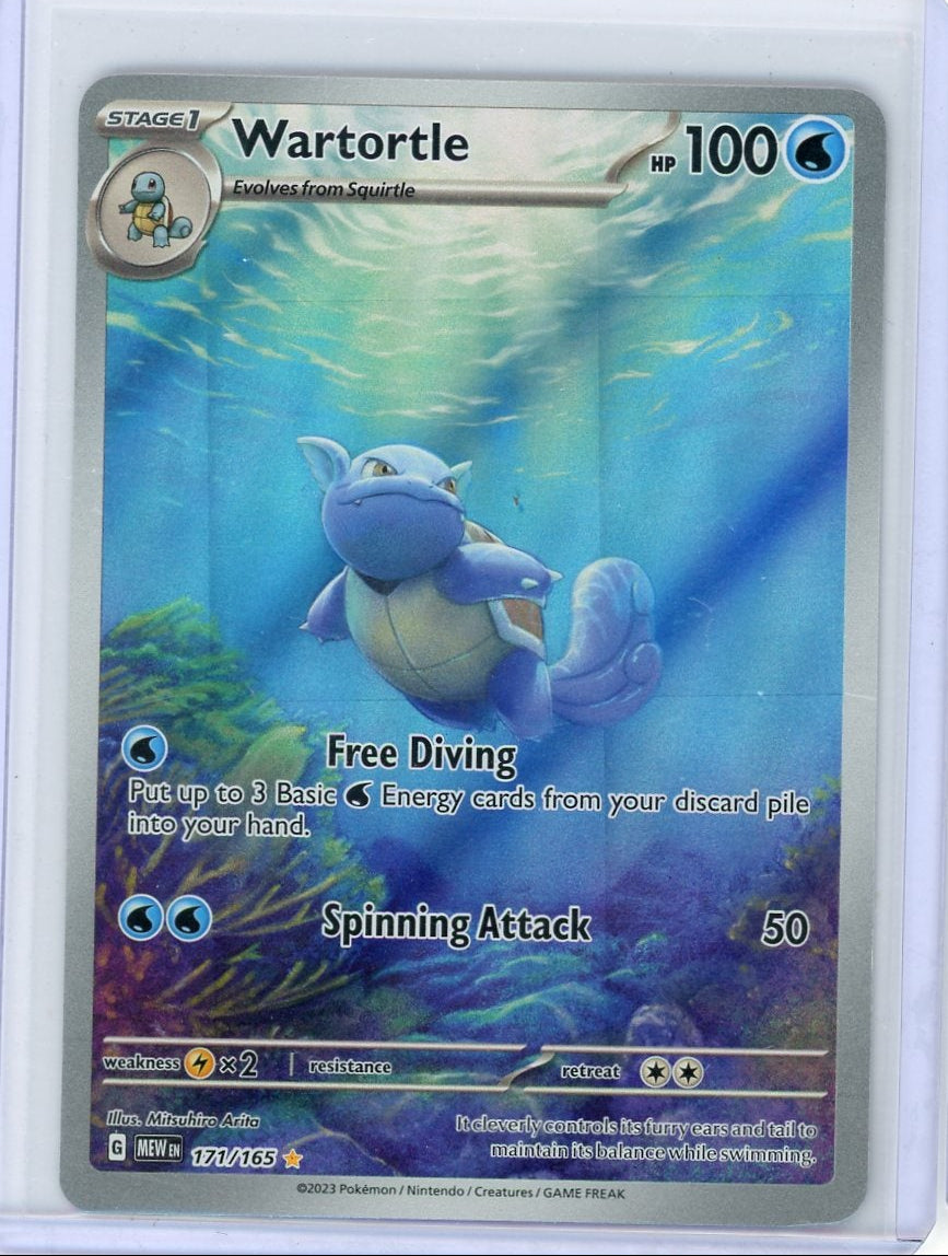 Wartortle Pokémon 151 Illustration Rare #171/165