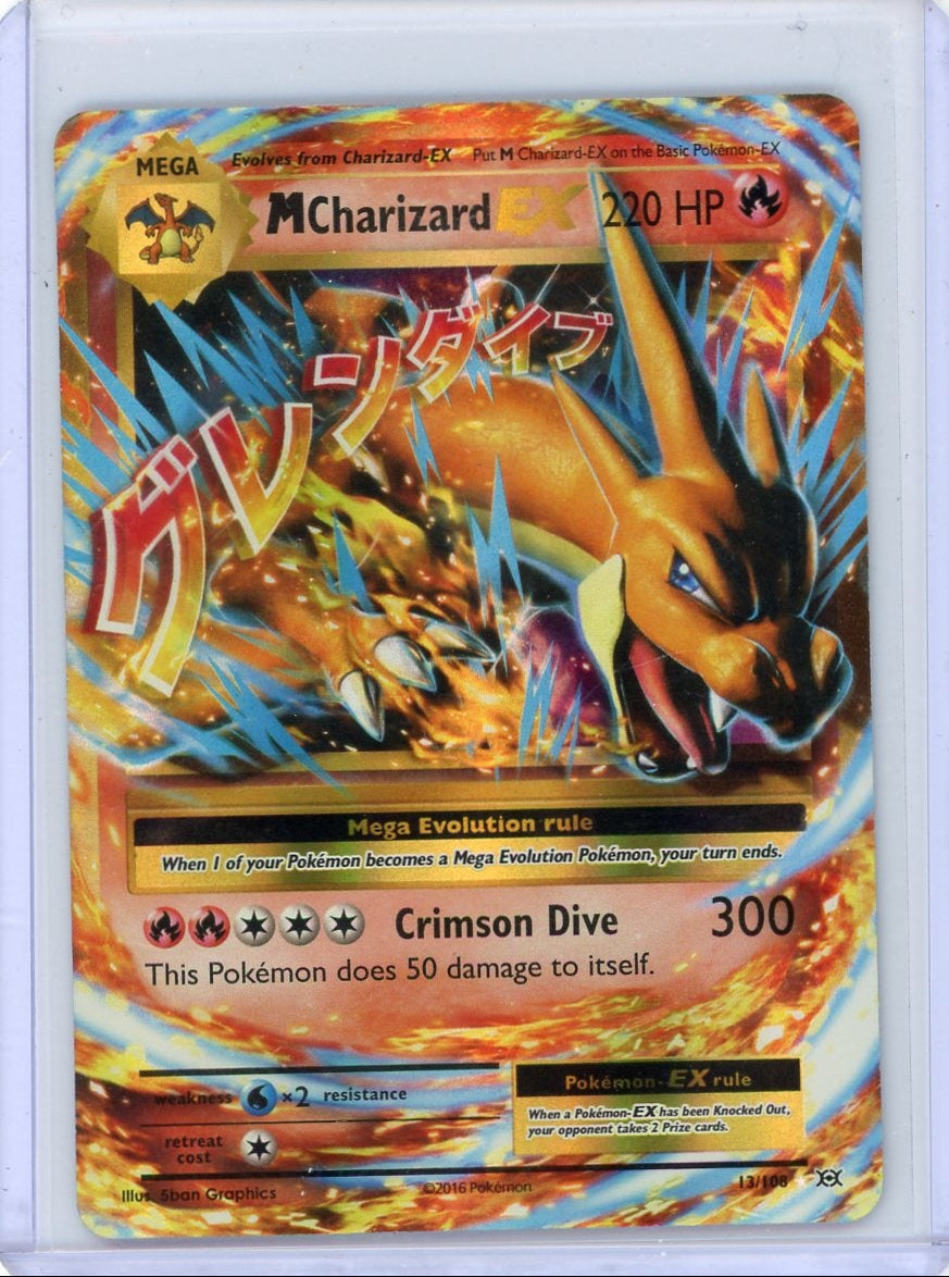 M Charizard EX 2016 Pokemon Evolutions rare holo 13/108