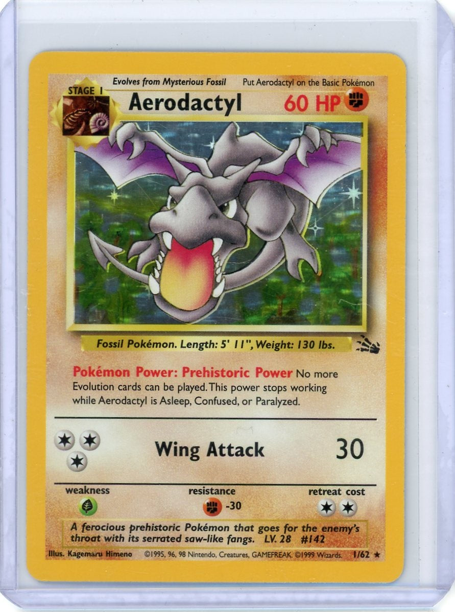 Aerodactyl Pokémon Fossil Unlimited Holo Rare #1/62