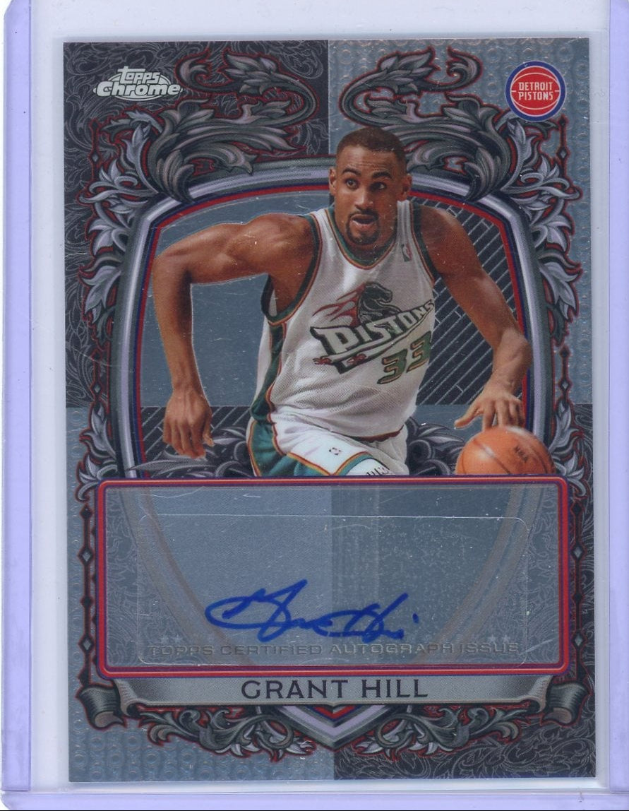 Grant Hill 2025-26 Topps Chrome Signature Style autograph