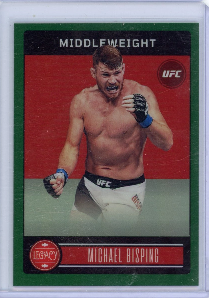 Michael Bisping 2023 Panini Chronicles Legacy green holo #'d 25/25