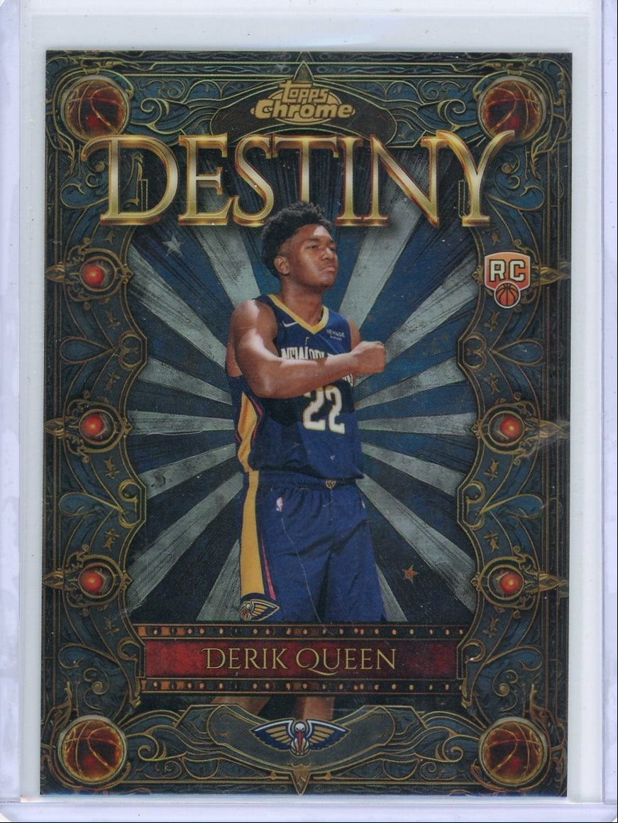 Derik Queen 2025-26 Topps Chrome Destiny refractor rookie card