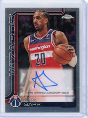 Alex Sarr 2025-26 Topps Chrome autograph