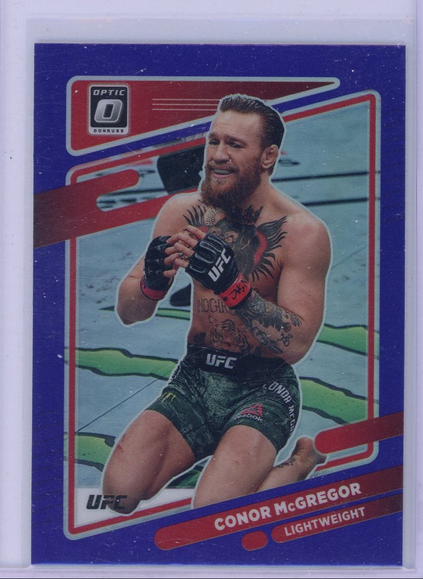 Conor McGregor 2022 Panini Donruss Optic Purple prizm