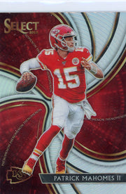 Patrick Mahomes 2019 Panini Select Phenomenon Silver Prizm