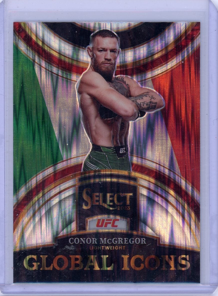 Conor McGregor 2023 Panini Select Global Icons shock prizm