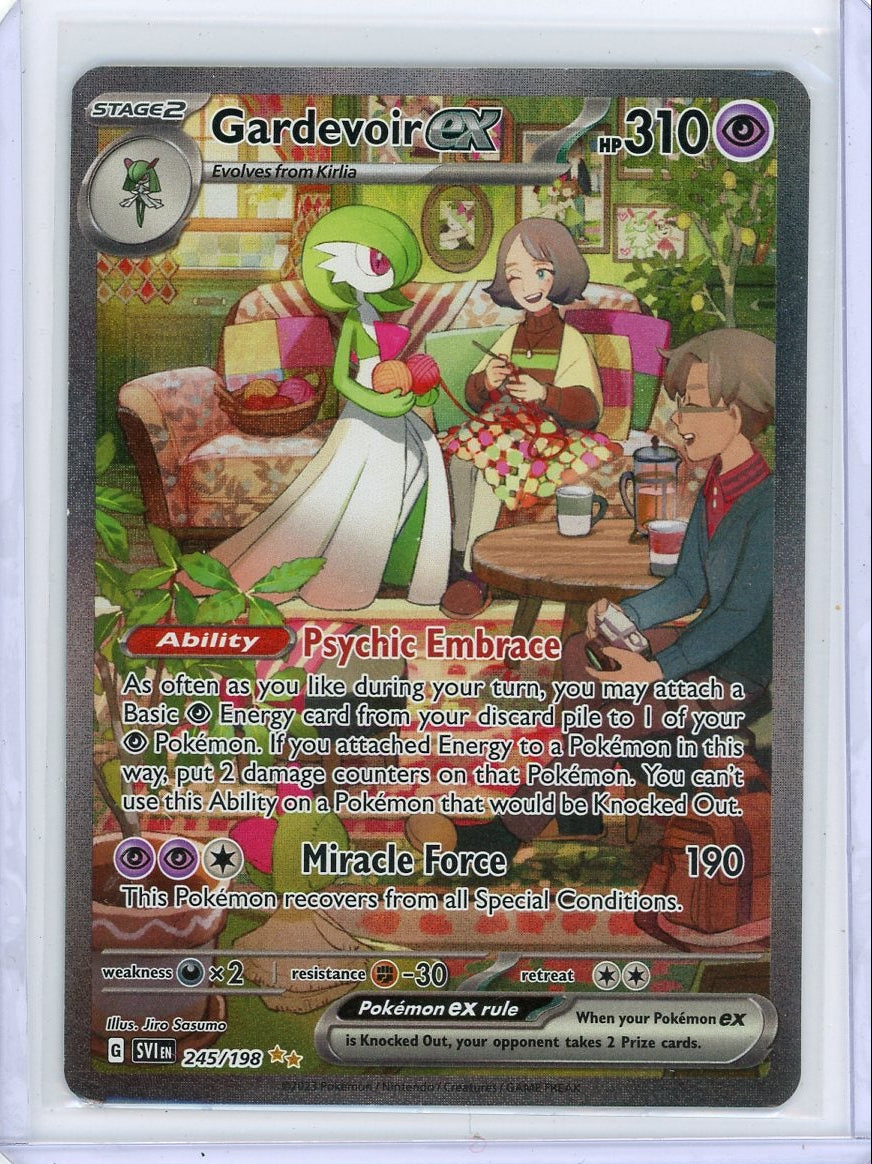Gardevoir 2023 Pokemon Scarlet Violet Base Special Illustration rare #245/198 (slight corner issue/MP)