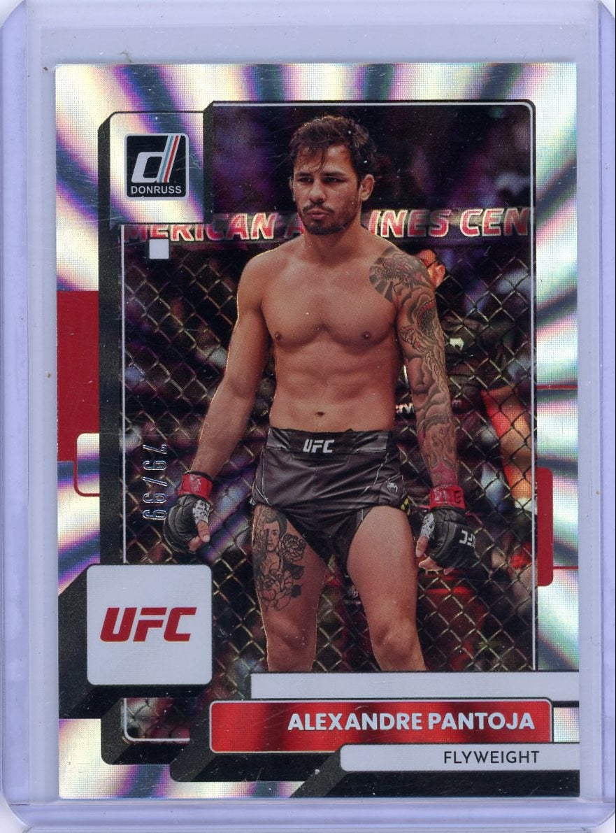 Alexandre Pantoja 2023 Panini Donruss silver laser #'d 79/99