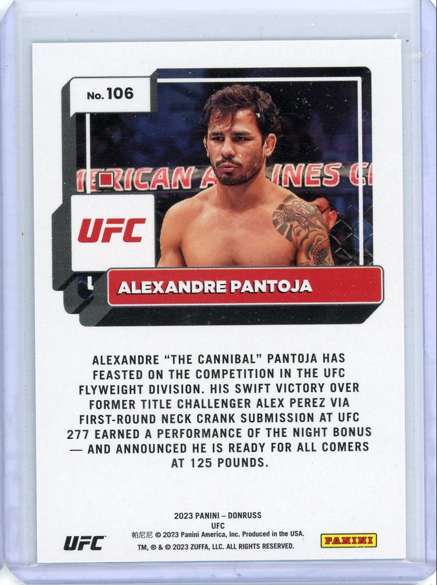 Alexandre Pantoja 2023 Panini Donruss silver laser #'d 79/99
