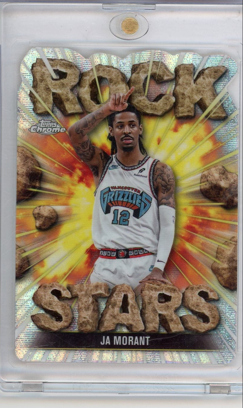 Ja Morant 2025-26 Topps Chrome Rock Stars die-cut