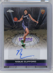 Nique Clifford 2025-26 Topps Chrome autograph rookie card