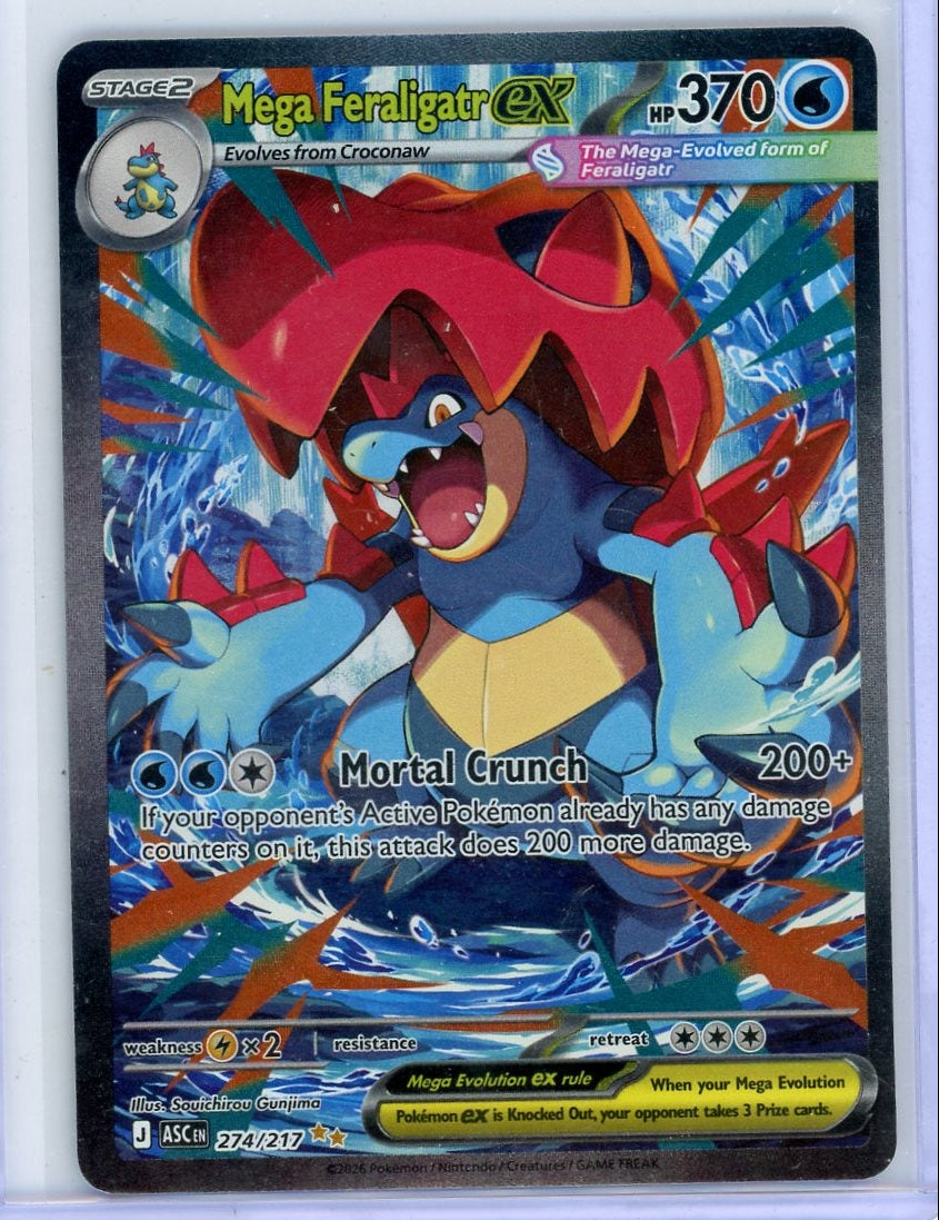 Mega Feraligatr ex Pokémon Ascended Heroes Special Illustration Rare #274/217