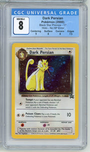 Dark Persian 2000 Pokemon Black Star Promo #17 Holo - No HP Error CGC 8 (The No Life Collection 063)