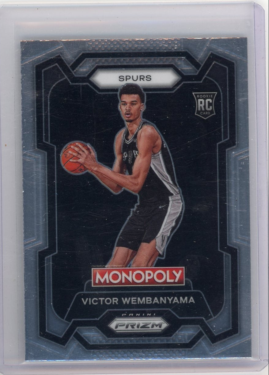 Victor Wembanyama 2023-24 Panini Prizm Monopoly rookie card