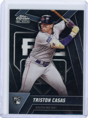 Triston Casas 2023 Topps Chrome Black rookie card SP