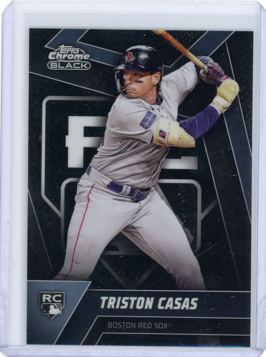 Triston Casas 2023 Topps Chrome Black rookie card SP