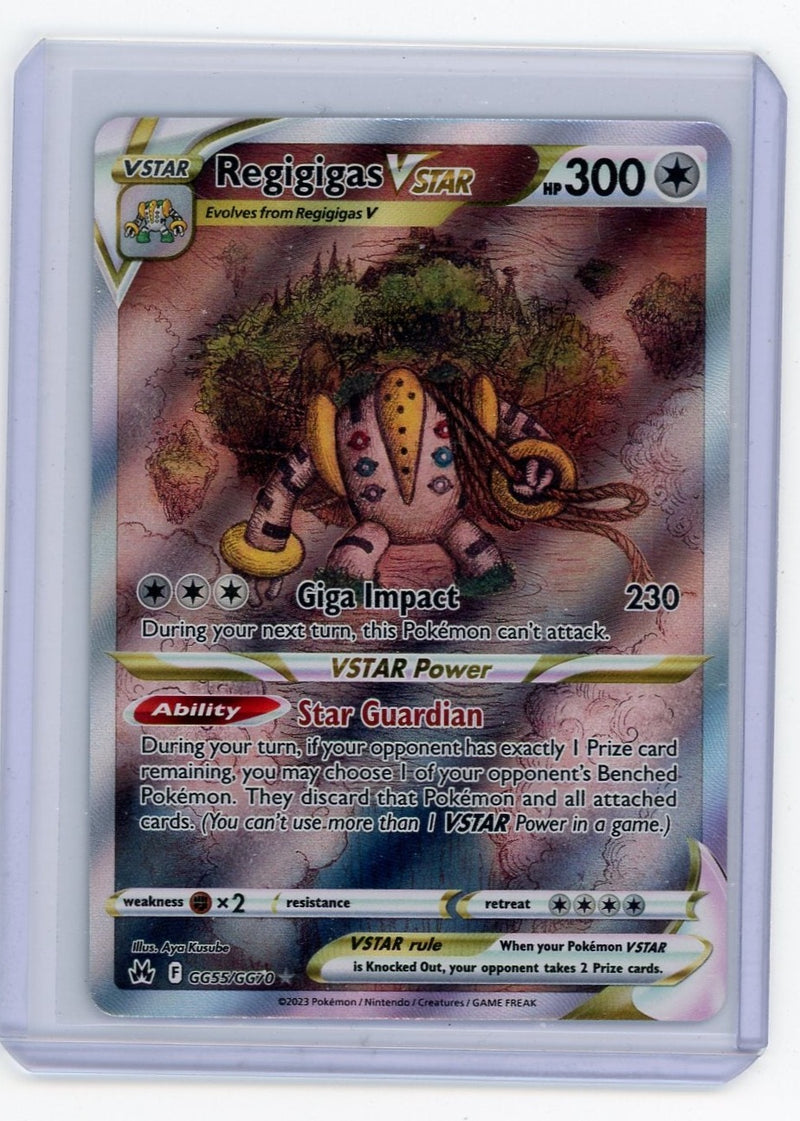 Regigigas VSTAR 2023 Pokémon rare holo GG55/GG70