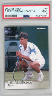 Rafael Nadal 2003 NetPro rookie card #70 PSA 9