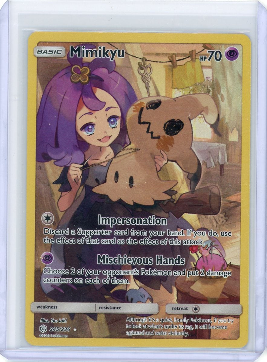 Mimikyu Pokémon Cosmic Eclipse Secret Rare #245/236