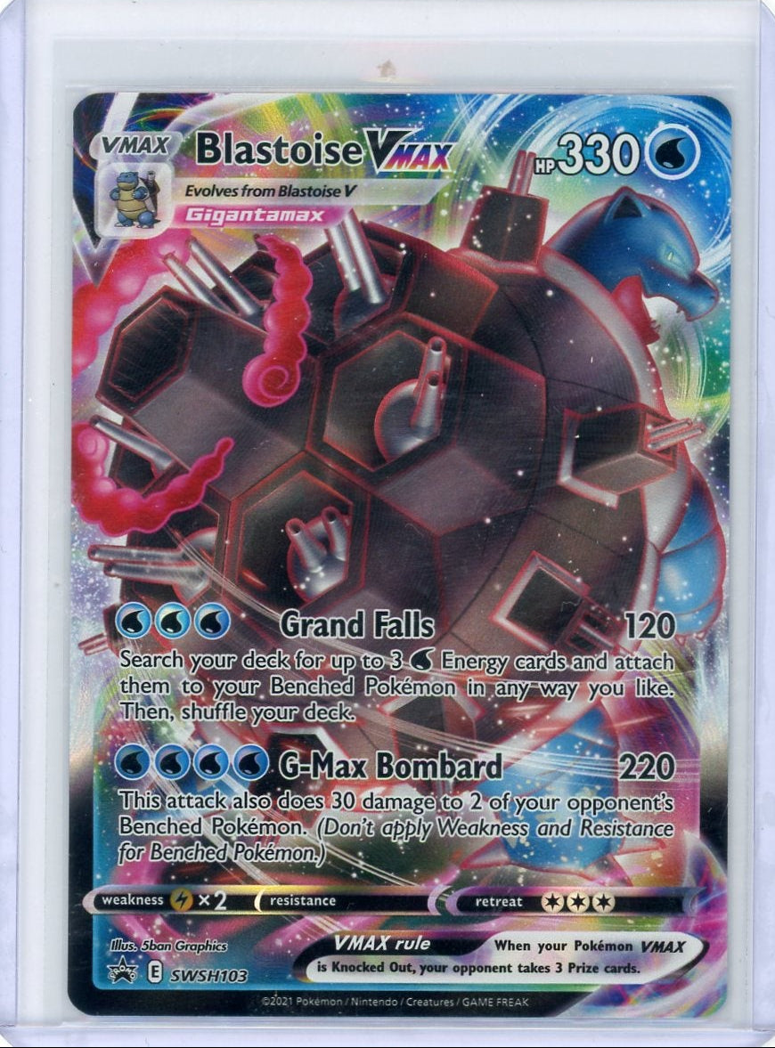 Blastoise Vmax Pokémon Black Star Promo #SWSH103