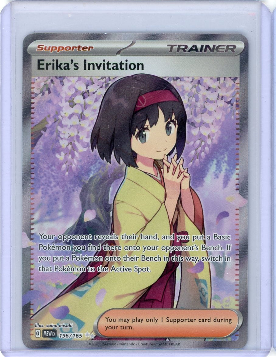 Erika's Invitation 2023 Pokemon Scarlet & Violet 151 rare 196/165