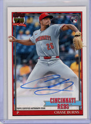 Chase Burns 2026 Topps Series 1 1991 Auto RC