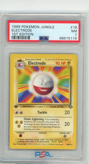 Electrode 1999 Pokemon 1st Edition Jungle #18/64 PSA 7